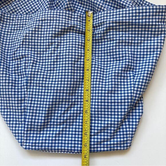 Pottery Barn Kids Gingham Basket Liner Blue White - Picture 4 of 9